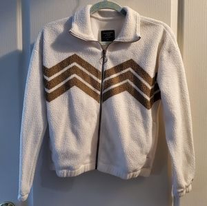 Abercrombie & Fitch Fleece Chevron Zig Zag Jacket